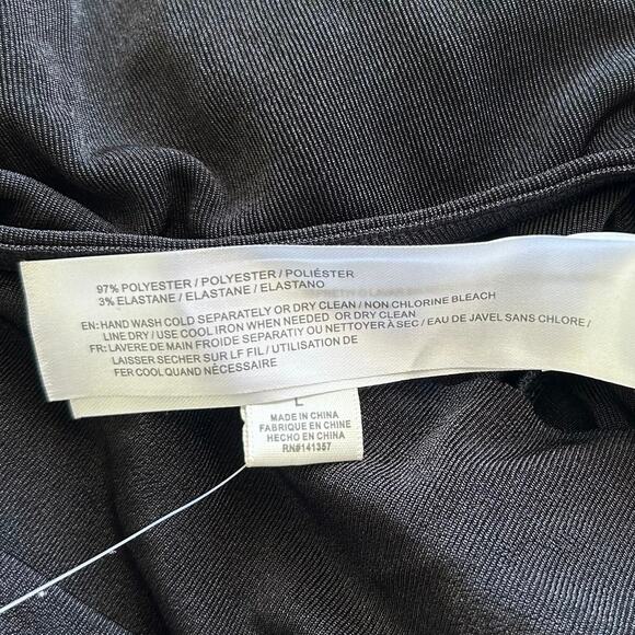 Band of the Free Aggie Cowl Neck Bodysuit Top in Black - Picture 9 of 10